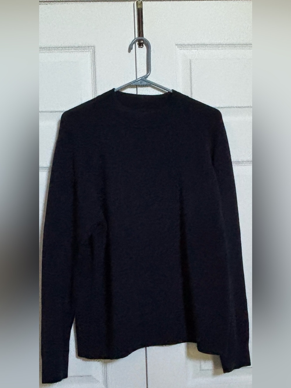 Quince Men’s Organic Cotton Mock Neck Sweater Navy Size L Pullover